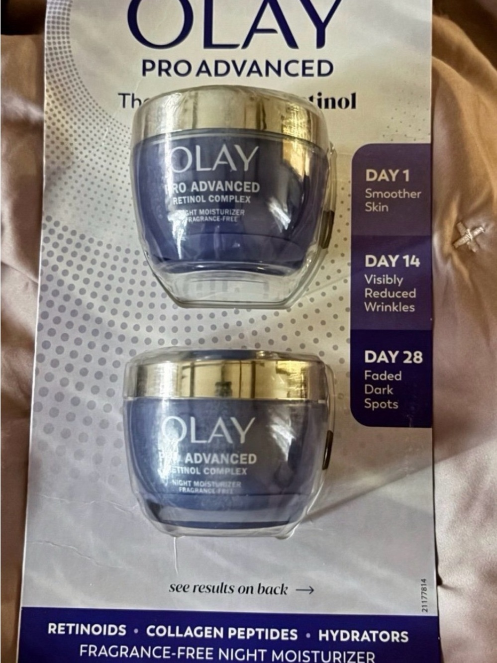 Olay Pro Advanced Fragrance-Free Night Moisturizer TWO PACK